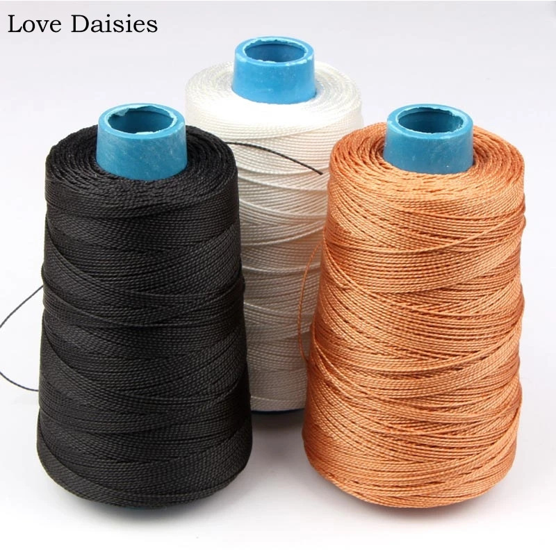 

High Tenacity 100% Nylon Cord 300 meters 0.6MM WHITE/BLACK/BROWN Cord Thread for Fishing Net Sheo Repair Crafts Bags Kite