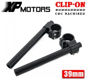 

High Quality A Pair Motorcycle Racing Billet CNC 39mm Clip-On Handlebars 1" Bars For Harley Bobber Cafe Racer Customs