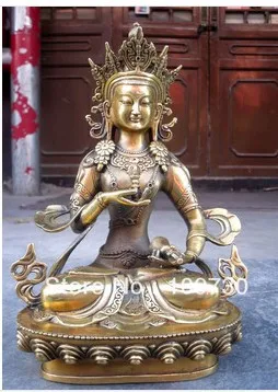 

00643 Tibet Buddhism VAJRASATTVA Bronze buddha Statue