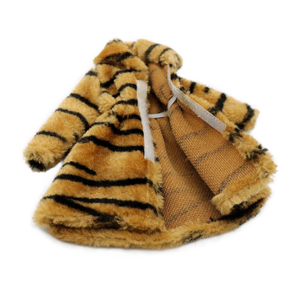 Doll Clothes Fashion Plush Overcoat Outwear for 1/6 Barbi BJD SD Dolls Clothing Dress Up Clothing Dolls Accessory Birthday Gift