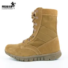 military US ARMY Ultra Light Desert Boots Summer Breathable Tactical SWAT  Proof Combat leather 800D nylon Free Shipping