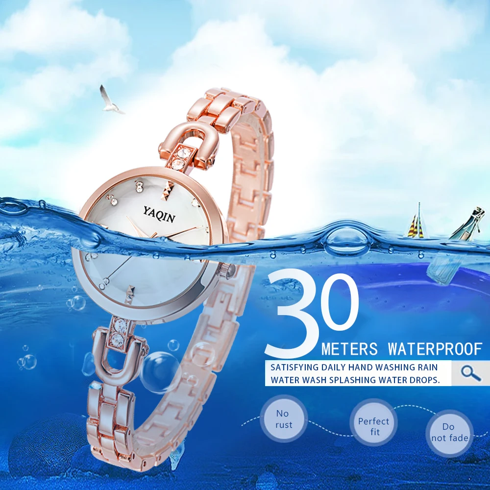 2018 Women's Quartz Watch with Diamond Ladies Top Brand Luxury Jewelry Bracelet Watches Stainless Steel Famale Relogio Feminino