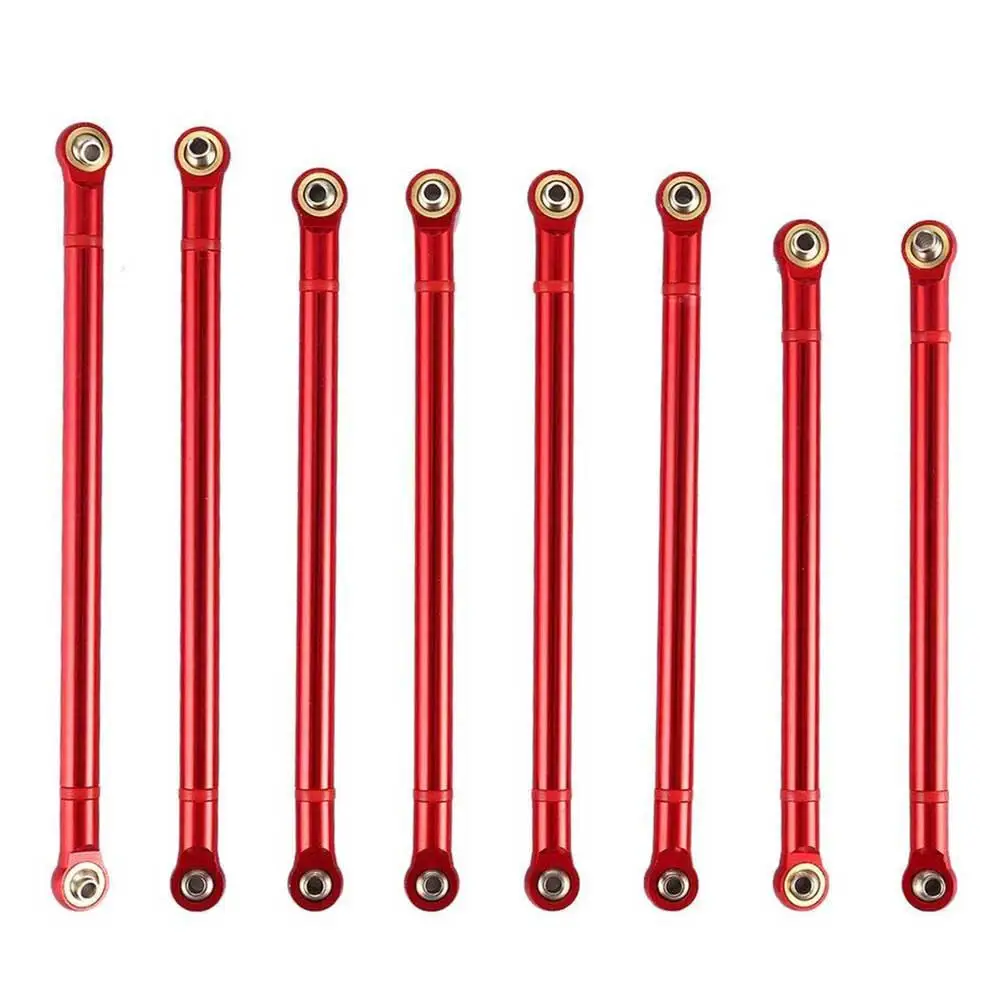 LeadingStar 8PCS 313mm Aluminium Alloy Wheelbase Pull Rods for 1/10