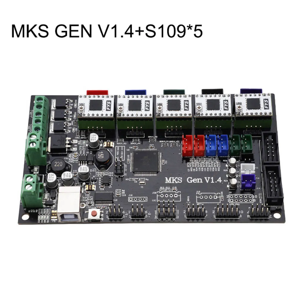 

MKS Gen-L V1.4 Board+S109 Driver+Heat Sinks Compatible with Ramps1.4 3D Printer Controller SL@88