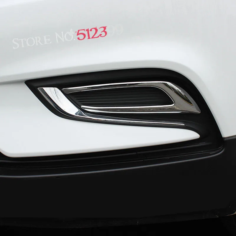 

2pcs / set Chrome Exterior Front Fog Light Lamp Cover Frame Trim For Opel Vauxhall Mokka / Buick Encore 2016 2017 Accessiores!