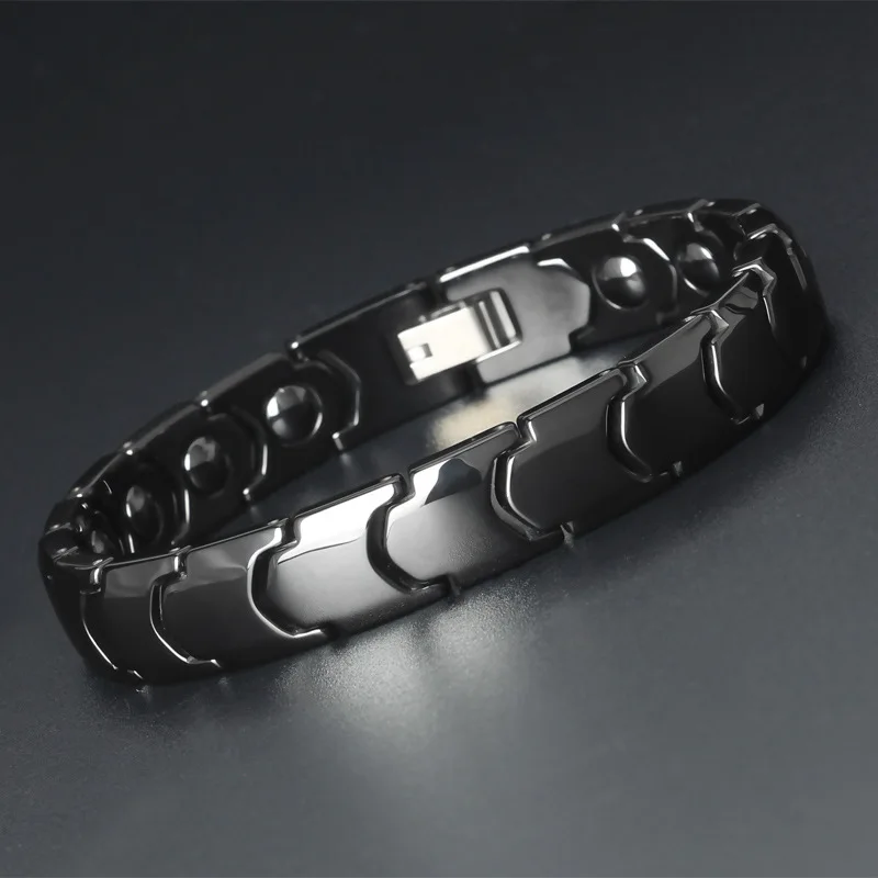 

LITTLE FROG Black&White Ceramic Bracelet Magnetic Germanium Therapy Health Energy Bracelets For Men's&Women's Jewelry
