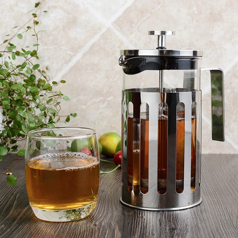 Delicate Coffee Maker Stainless Steel French Press Pot Coffee Plunger Coffee Tea Pots Tea maker with Press Filter Household Gifts (2)