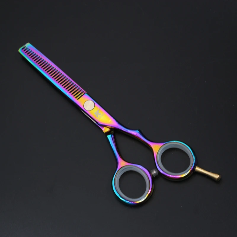 

2016 Profissional Colours Hairdressing Scissors Hair Cutting and Thinning Scissors Set Barber Shears Tijeras Pelo Salon BB55B-T