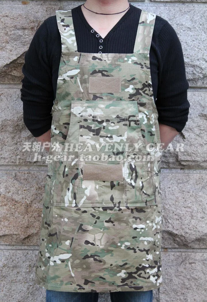 Camouflage full multinational outdoor tactical aprons BBQ apron