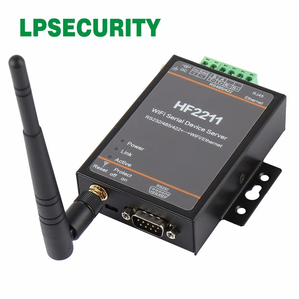 Вход WideDC 5 ~ 36VDC Modbus TCP / RTU Inter RS422 RS232 485 до Wi Fi модели HF2211|input|interchangeable |