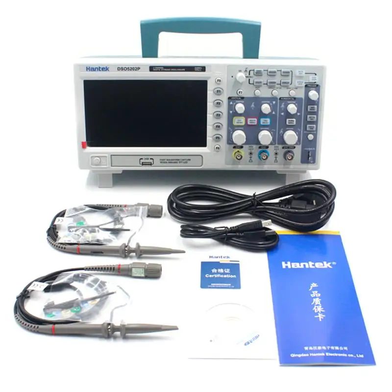 Hantek DSO5202P Digital Oscilloscope Portable 2 Channels 200MHz