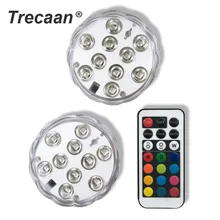 10 светодиодный s RGB погружной светильник подводный светодиодный ночник для бассейна свет для наружной вазы Аквариум Пруд для рыб Дискотека Свадебная вечеринка