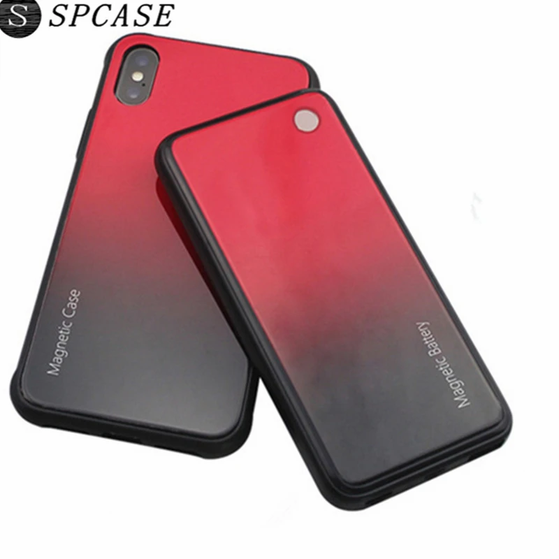 SPCASE 5000mAh Magnetic Charger Case For iPhone Xs Max Scratchproof Wireless Phone Power Bank Coque X Xr Battery | Мобильные