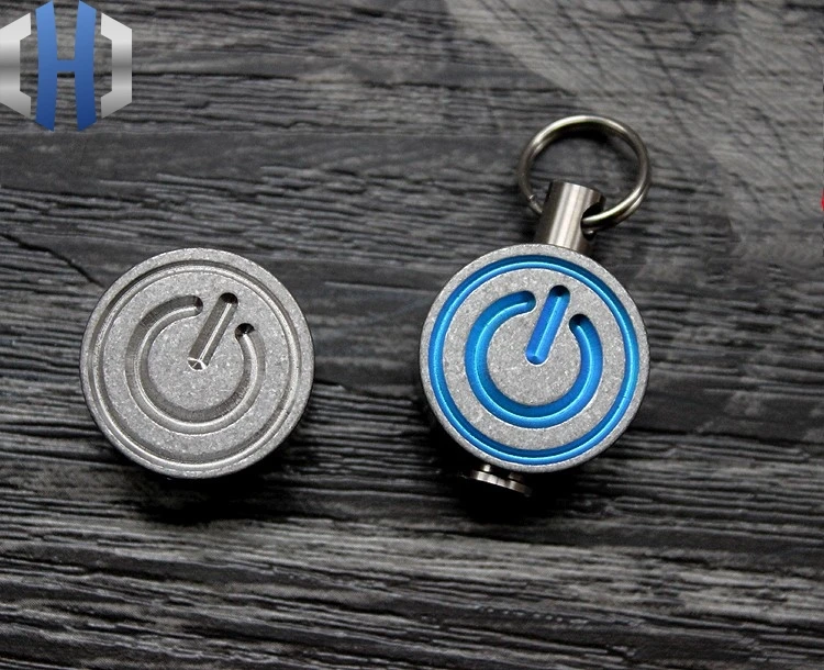 Titanium Alloy Open Key EDC Umbrella Rope Pendant Tail Rope Knife Pendant Key Chain Zipper Head Knife Beads