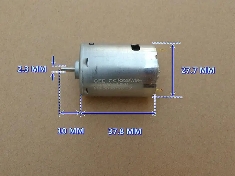 Jin Junda(GEE) Сильный магнитный высокий крутящий момент 380 мотор DC12V подходит для DIY модель корабля модель автомобиля