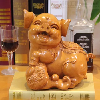 

European creative home decorations crafts ornaments wedding gift piggy bank piggy bank pig Lucky Decoration