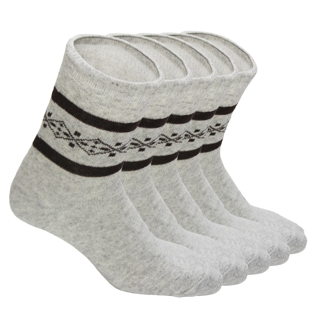 Мужские весенне-зимние теплые носки из смешанной кроличьей шерсти, дезодорант, мягкие антибактериальные деловые повседневные полосатые мужские носки с ромбическим принтом