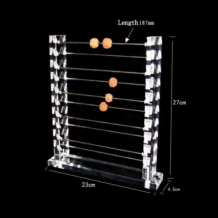 White / Clear Solid Acrylic Rondelles Rack Charm Pandora Beads Display Stand Holder European Bracelet Jewelry Organizer Showcase
