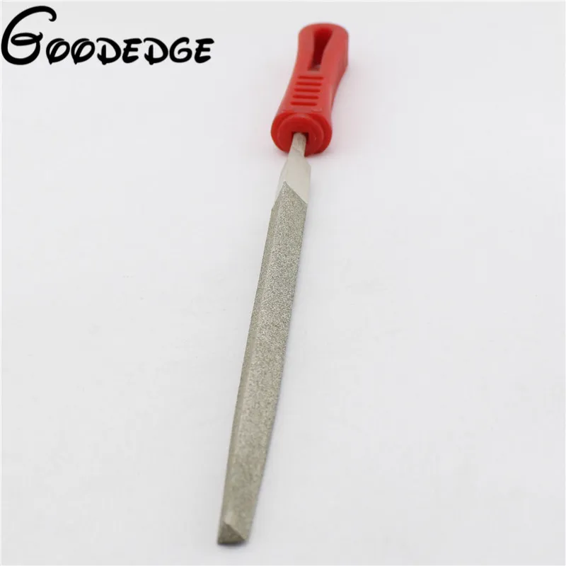 

8" inch Three Square Diamond Coated Triangle File 200 mm Length Grit 120 Medium
