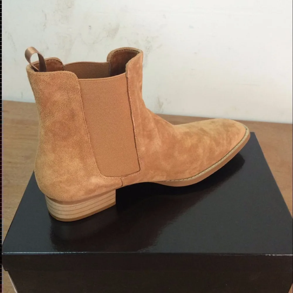 5color euro 37-47 men shoes luxury brand Chelsea mens boots