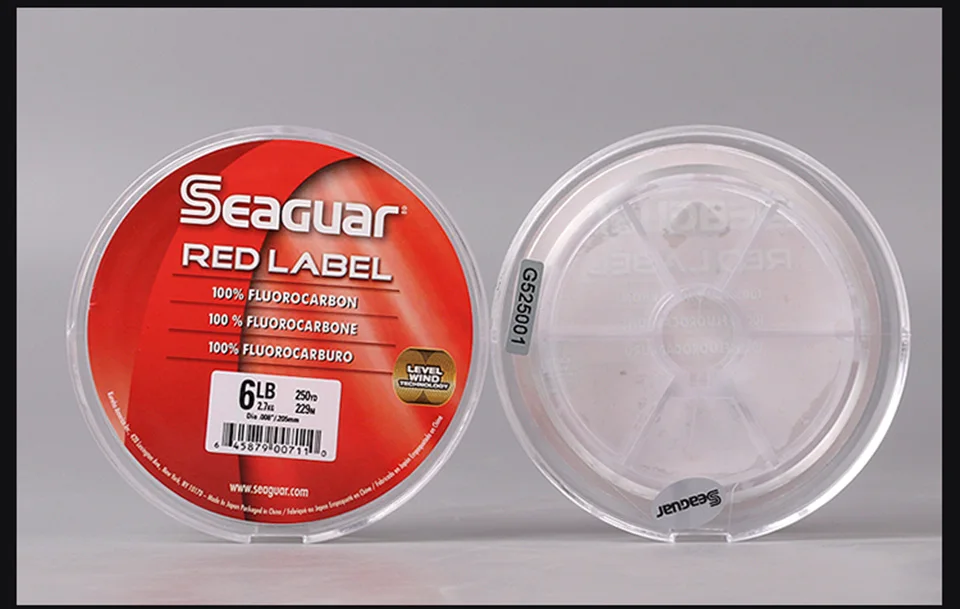 Оригинальная леска SEAGUAR RED LABEL 6LB-12LB Фторуглеродные Лески 229 м/183 м