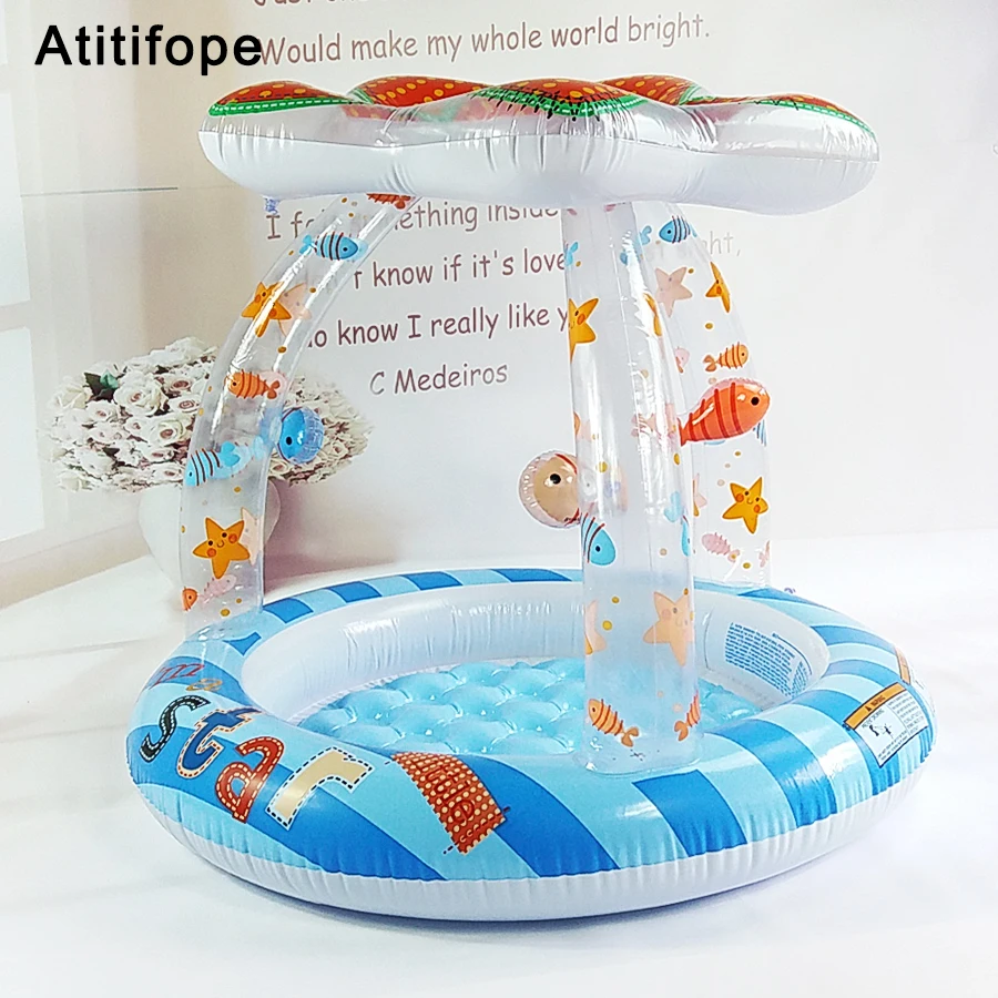 Cute interesting starfish shaped Top-ring Inflatable Support Plastic Bright colors Children's inflatable pool Paddling pool