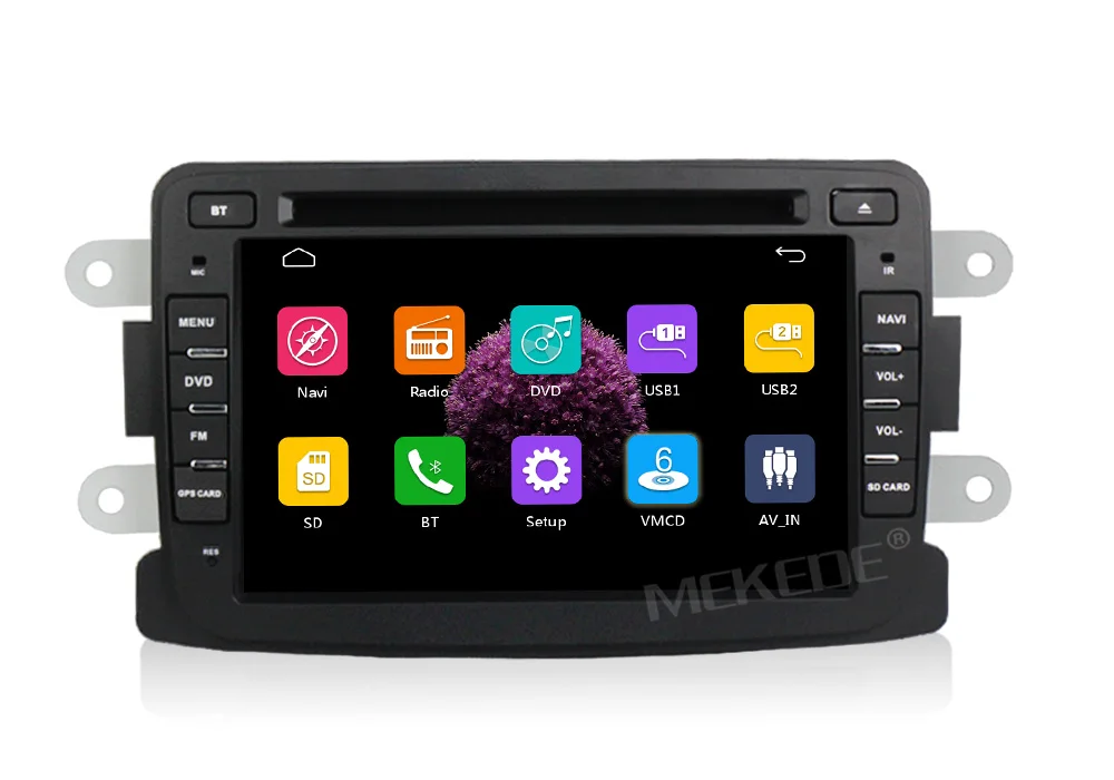 Discount Free shipping! Touch screen Car dvd player radio audio for DUSTER Captur Lada Xray 2 Logan 2 GPS Navi BT RDS free MAP MIC RDS 12