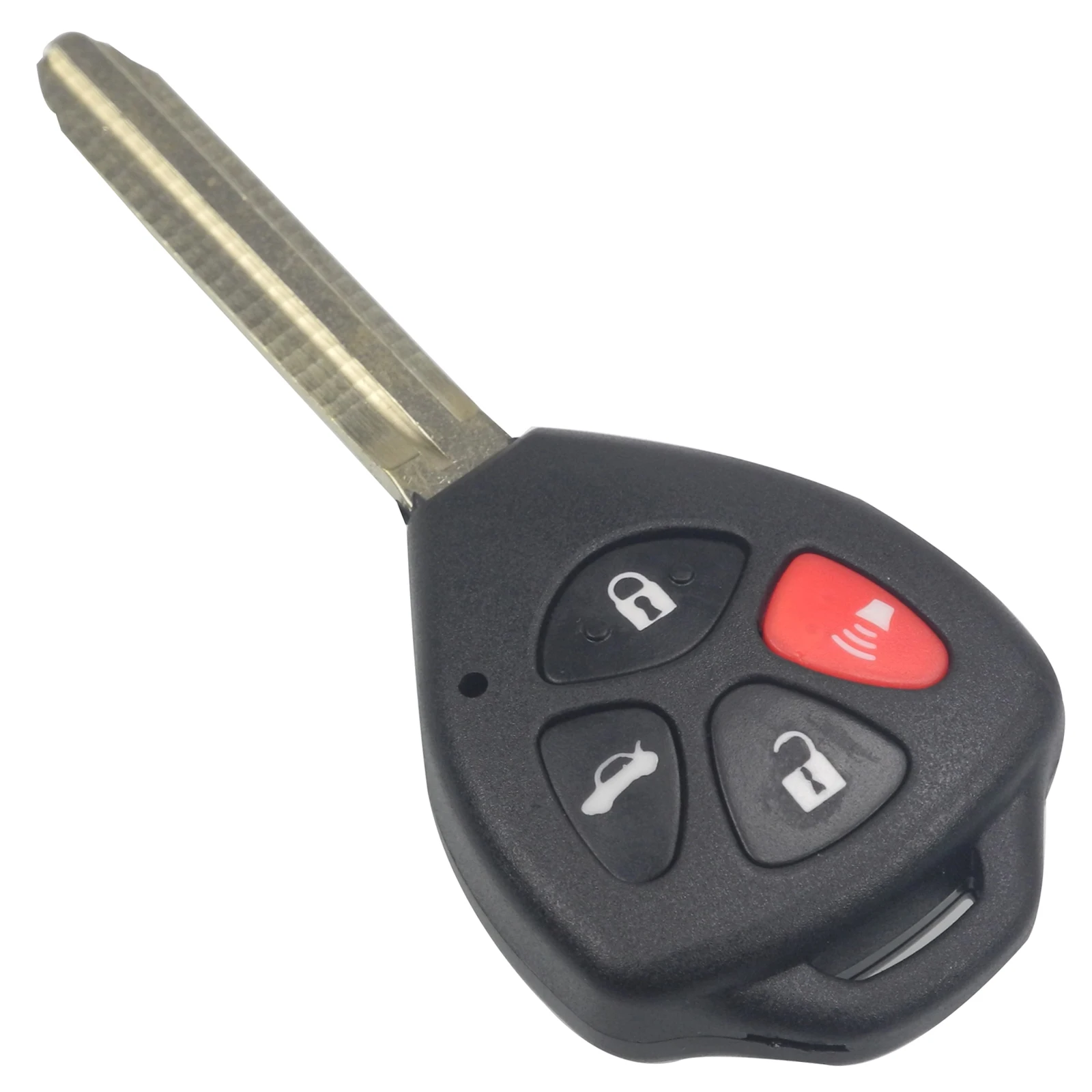 Jingyuqin 30 шт./лот Замена Брелок Uncut пульт дистанционного ключа оболочки чехол для Toyota RAV4 Yaris Venza Scion tC xA/ВБ/xC 2/3/4 кнопки - Количество кнопок: 4 Кнопки