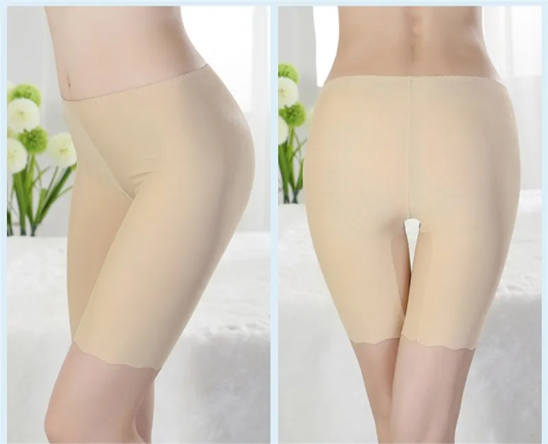 2017 Summer The Best Hot Safety Short Pants Elastic Ice Silk Seamless Women Underwear Women's Boxer Trunk (15)