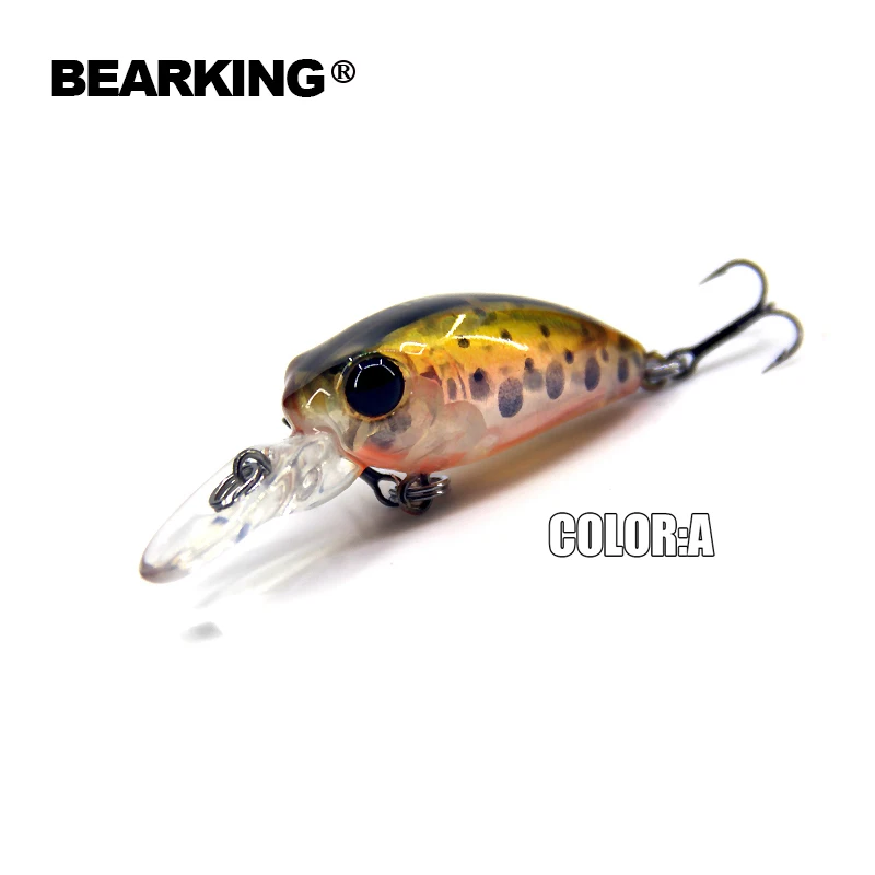 Bearking 5pcs/lot professional fishing lures, assorted colors, minnow  32mm 2.7g, Floating crankbait popper shad 2016 hot model
