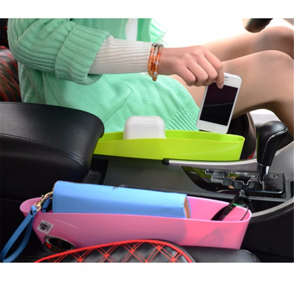 

Car Organizer Seat Gap Storage Box Phone Holder Pocket Car Seat Side Storage Console Slit Case for Phone Money Wallet Coins Keys