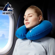 Ультралегкие Hewolf TPU вогнутая надувная подушка для шеи u-образная подушка для кемпинга, туризма, путешествий, самолета, воздушная подушка дорожная подушка