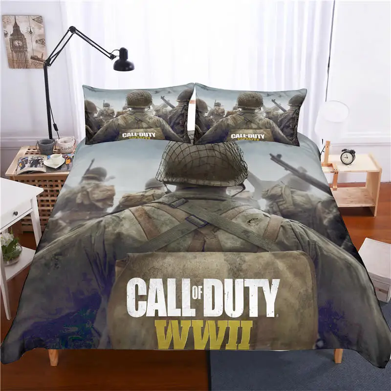 Комплект постельного белья Musolei Call Duty 3D двуспальный набор пододеяльников
