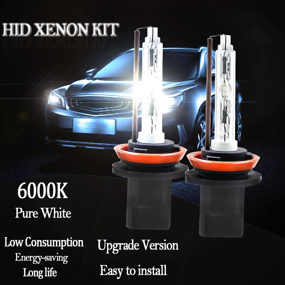 Coolfox ксенон H1 H7 H11 HB3 HB4 9005 9006 H4 ксеноновые лампы HID лампа автомобилей аксессуары 55 W 6000 k 12 V AC пара