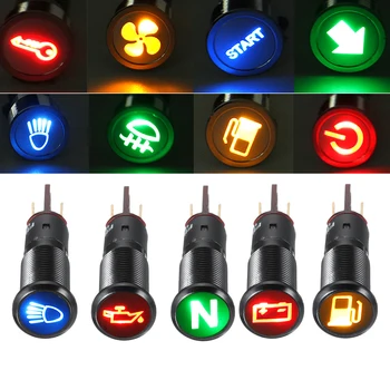 

12V 24V Metal 8mm LED Dash Panel Warning Light Bulb Signal Light Indicator Light for Boat Car