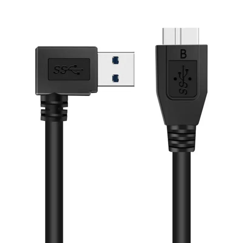 Great Q 90 градусов прямоугольный USB 3 0 тип A штекер к Micro B Штекер кабель 30 см шнур|angle