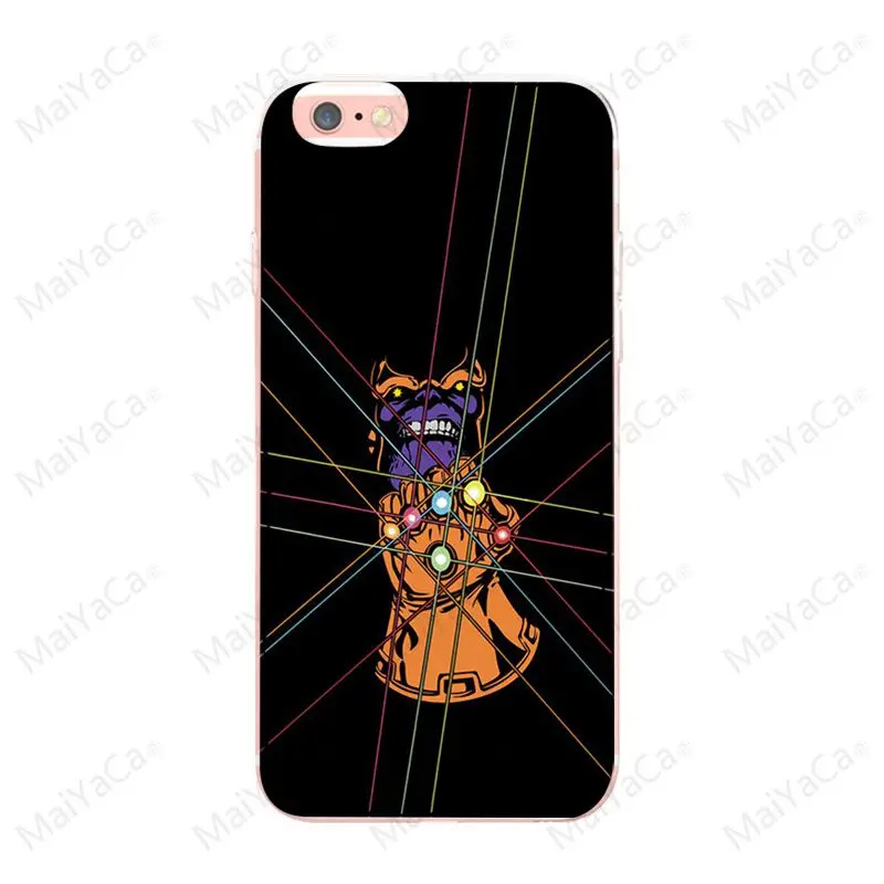 Maiyaca Marvel Thanos Infinity Gauntlet для iphone 7 7plus X XS XR XSMax 5 5S SE для iphone 6 6s 6plus 6s plus чехол - Цвет: 3