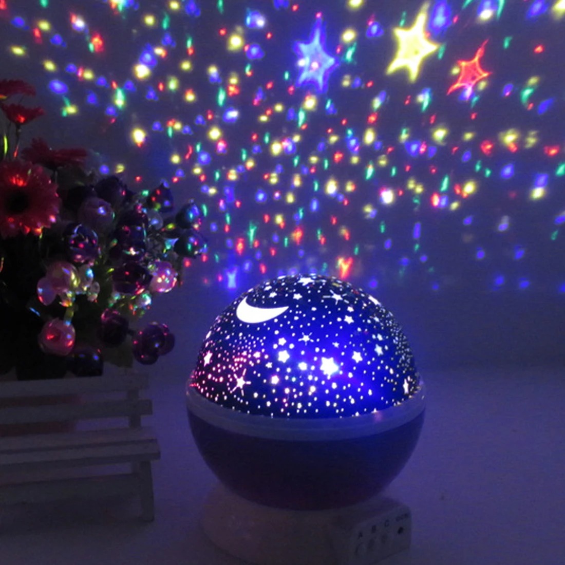 

Rotating Night Light Projector Spin Starry Sky Star Master Children Kids Baby Sleep Romantic Led USB Lamp Projection 3 Colors