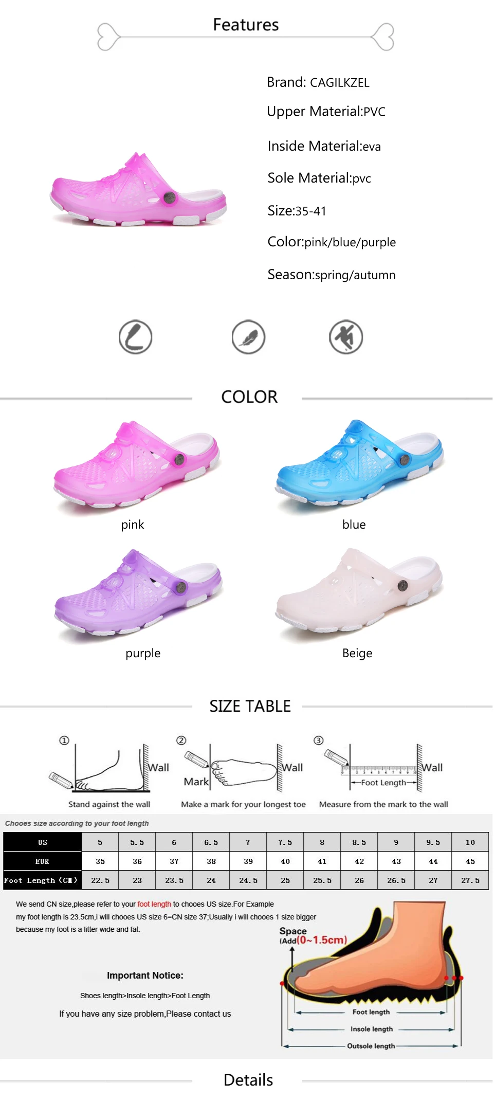 2019 Summer Women Sandals Jelly Shoes Breathable Woman Beach Shoes Zapatos De Mujer Ladies Slides Candy Rainbow Flats Sandalias Mujer (2)