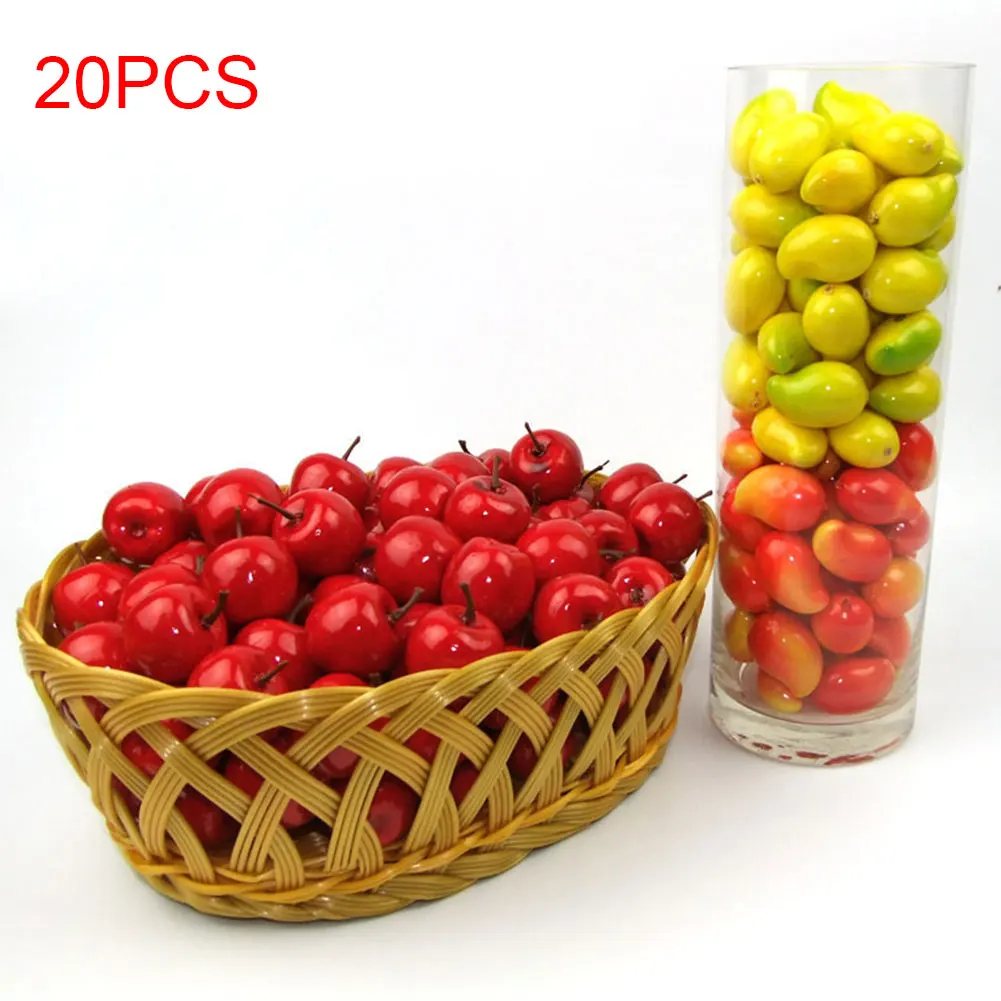 

20pcs Model Mini Vegetable Home Decor Fake Toy Set Kids Gift Accessories Girls Miniature Artificial Fruit Kitchen Props