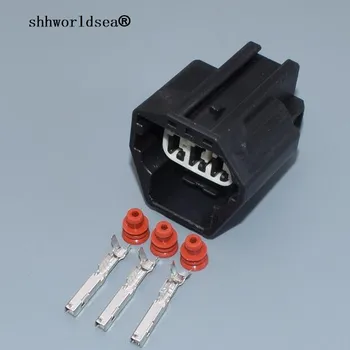 

shhworldsea Car Waterproof 3 Pin way 1.5mm car Electrical Wire Connector Plug automobile Connectors plug Car Truck Kit