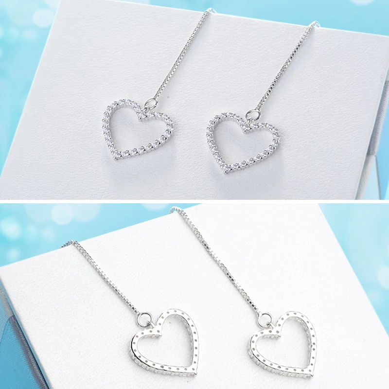 heart cubic zirconia earrings  jewelry (6)