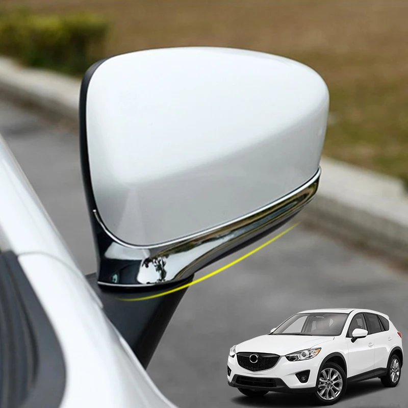 Подходит для Mazda Cx-5 Cx5 2012 2013 хромированная задняя крышка зеркала заднего вида для боковой двери отделка молдинг отделка полосы Стайлинг накладка