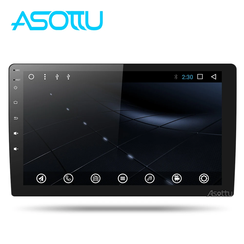 Excellent Asottu 10.1 inch 2G android 8.1 car dvd gps navigation radio video player stereo universal radio car universal multimedia 1 din 3