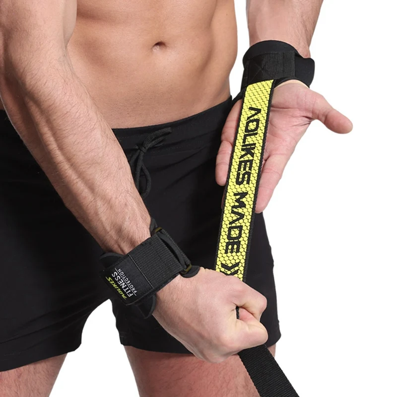 2 قطعة الوزن رفع اليد حزام المعصم دعم حزام هدفين الفرقة رياضة الأشرطة الوزن رفع handwraps الجسم بناء قبضة حزام