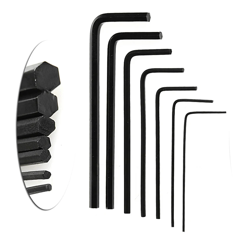 

New 7Pcs 0.7mm-3mm Mini Hexagon Hex Allen Key Set Wrench Screwdriver Tool Kit 4XFD