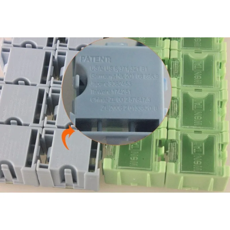 20 шт./компл. запчасти коробка инструментов электронный компонент коробка резистор проволочного чипа ящик для хранения автоматически появится патч контейнер