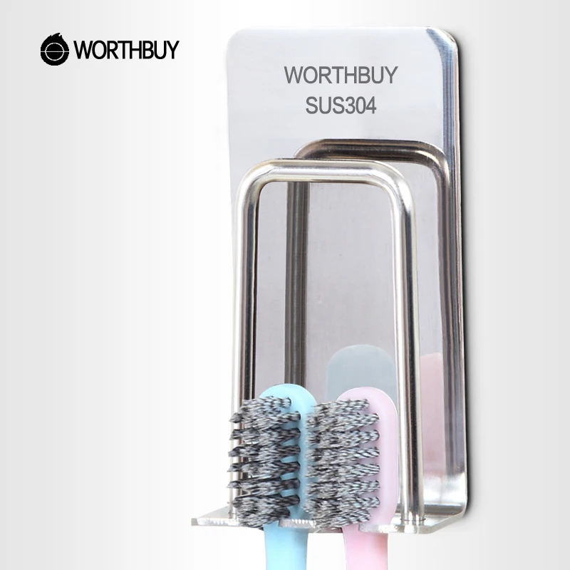 WORTHBUY креативный держатель для зубной щетки 304 из нержавеющей стали настенный