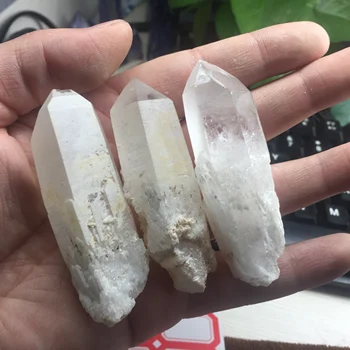 

3 Pieces a lots Special Reiki Quartz Crystal Cluster Wands Healing Point Ornaments Decoration for Home #BH1049