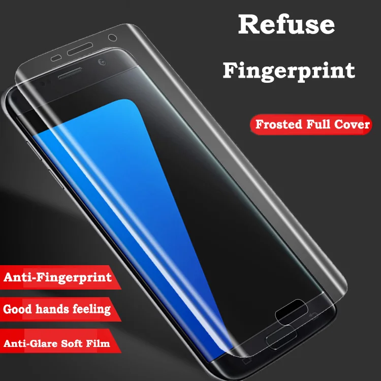 

3D Curved Full Cover Frosted Screen Protector For Samsung Galaxy S7 Edge S6 S8 Plus A3 A5 A7 2017 TPU Film (Not Tempered Glass)